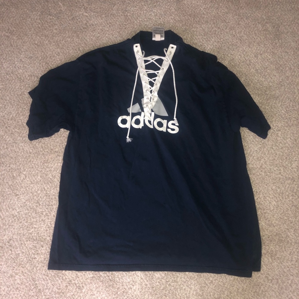 Lace up custom Adidas top